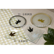 KP-9474 nice design Tempered glass plate